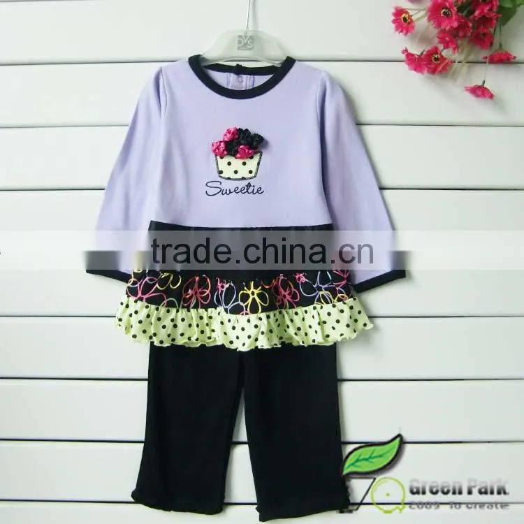 2015 latest girls clothing sets baby korea boutique clothes kids outfits