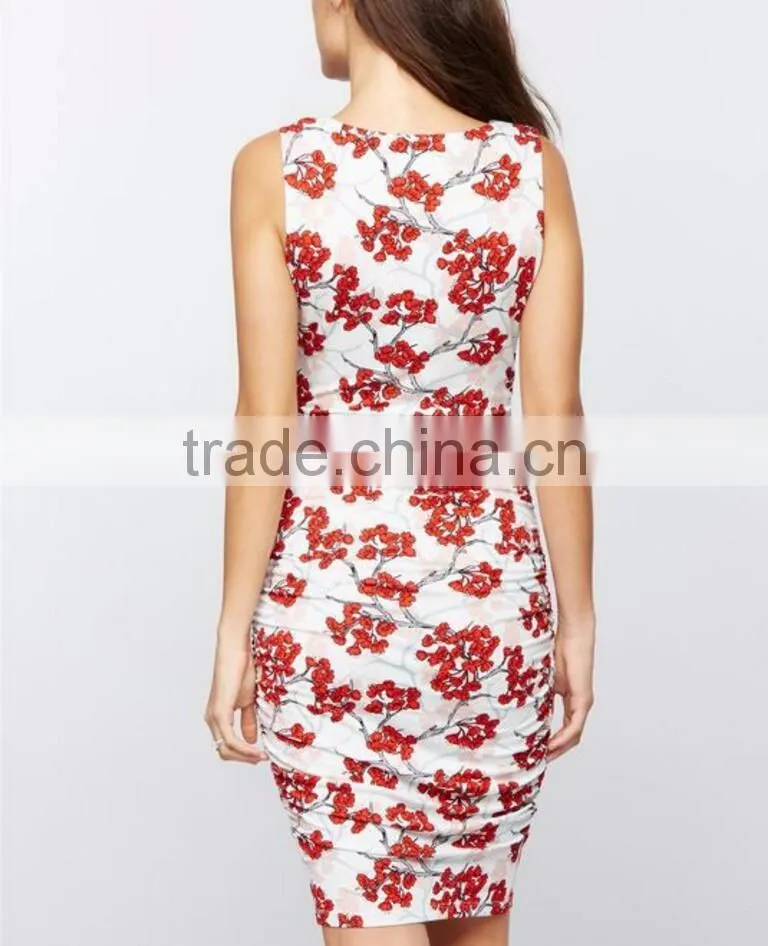 Fashion maternity clothes floral dress