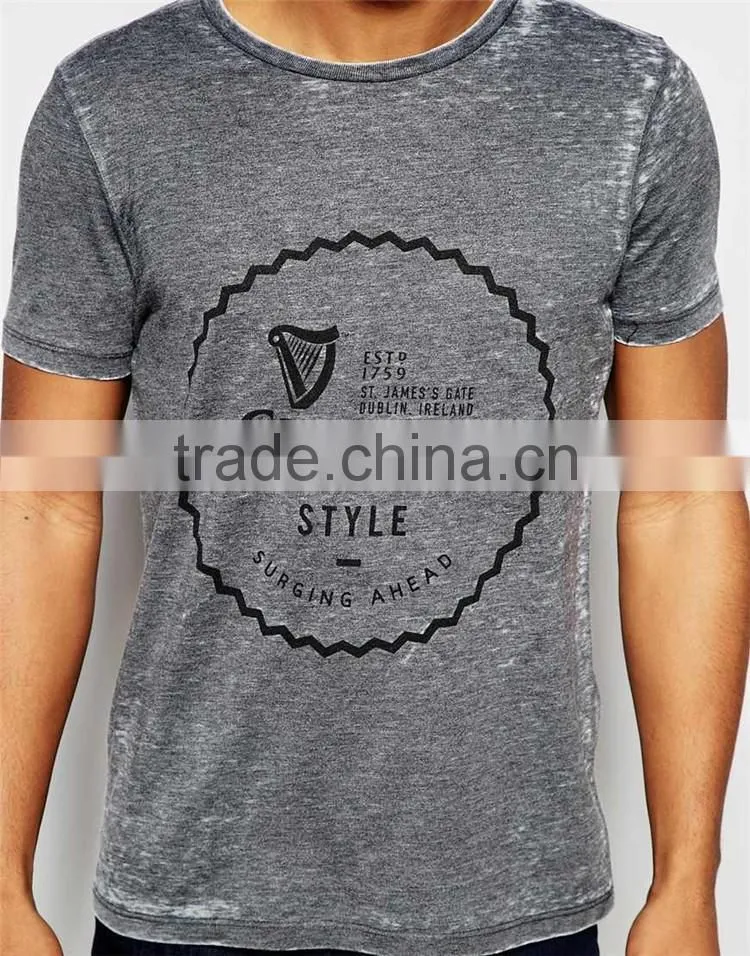 2017 Guangzhou Shandao OEM Printed Short Sleeve 180g 100% Cotton Fashion Men's Wholesale T Shirts