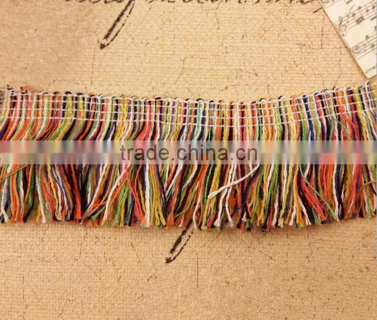 hot sale handmade 100% cotton tassel decorative with braided