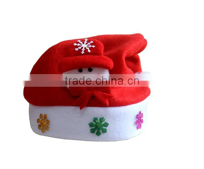 Snow Man Deer Santa Claus Shaped Christmas Hat With Light For Children and Adult
