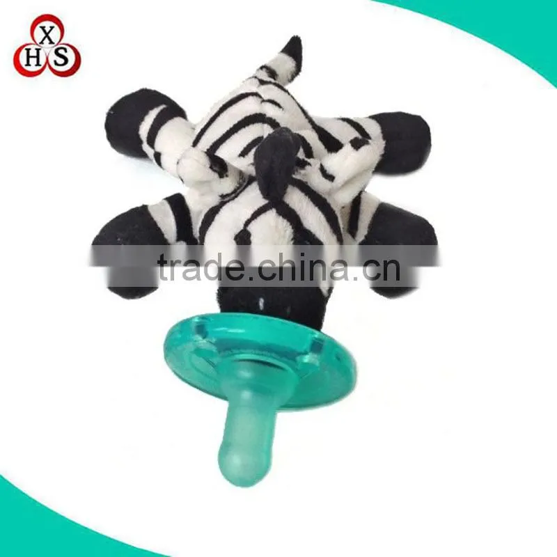 animal plush pacifier customized baby stuffed toys pacifier