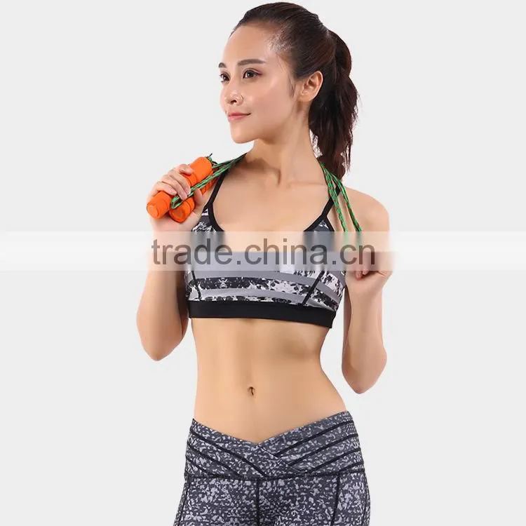 Women's Workout Yoga Clothes Activewear Printed Sports Bras