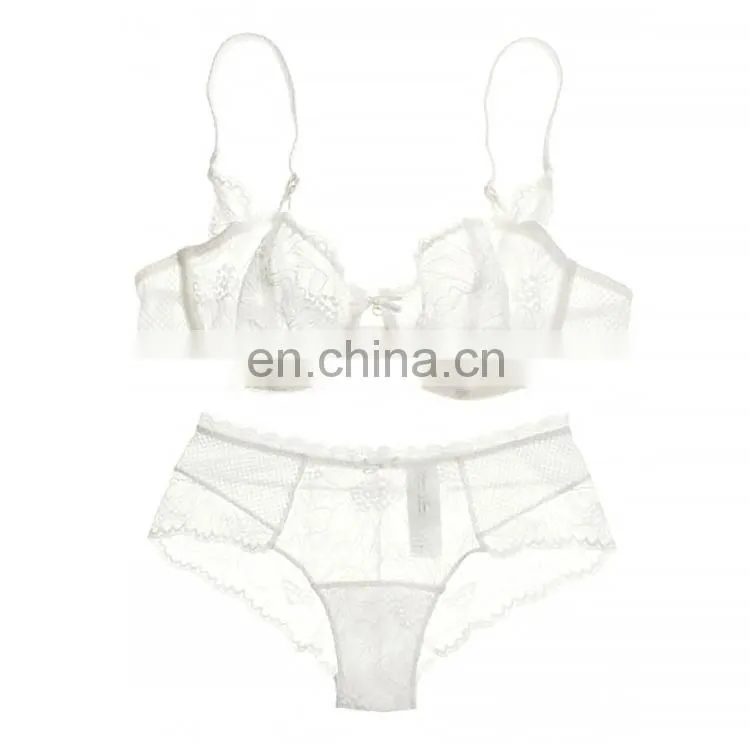 New Europe and sexy lace thin cup bra set underwear women bra