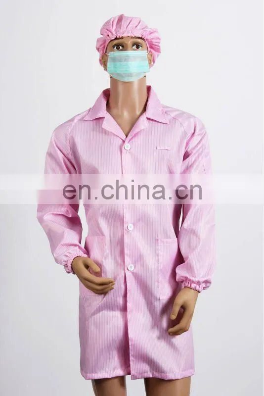 ESD Overcoats White Uniform Antistatic Apparel