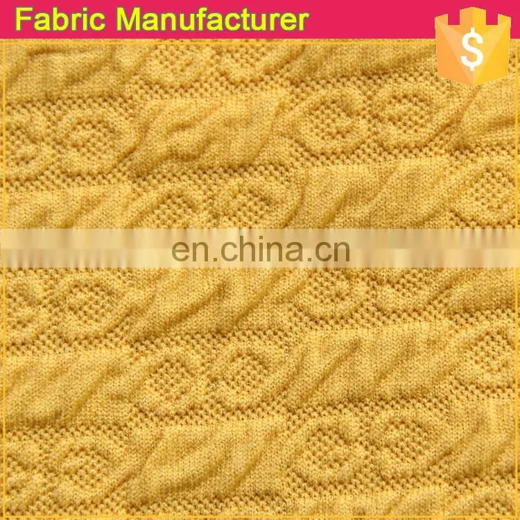 new design fabric knitted,polyester cotton fabric knitted,pretty double knit jacquard