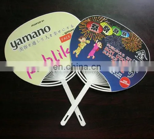 Custom Japanese sticker hand fan
