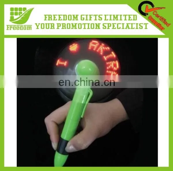 Good Advertising Promotional Give Away LED Fan Pen