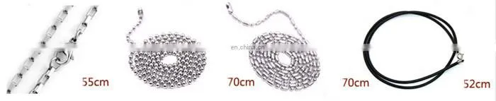 Bullet couple dog tags with long chain custom