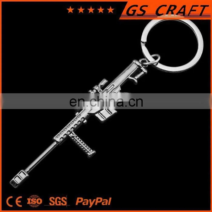 High quality nice fashionable machine carbine keychain