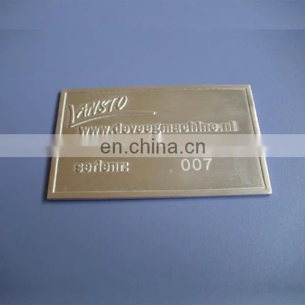 custom 3d metal sticker with 3m adhesive back
