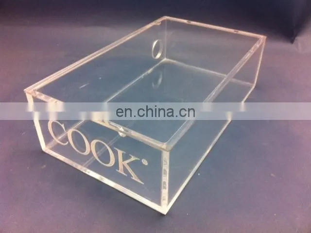 Acrylic gift box custom logo,gift box