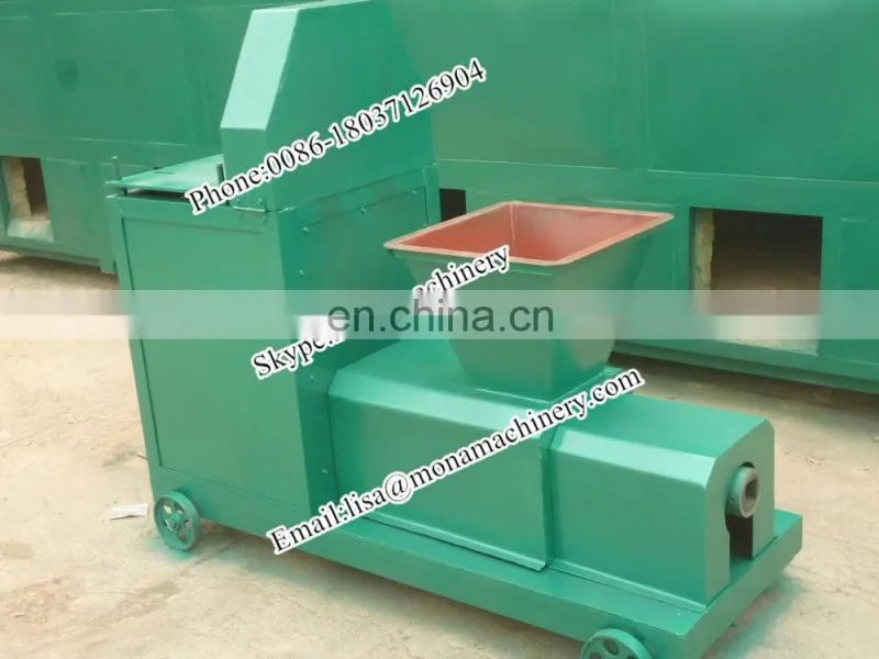 Small type straw charcoal stick making machine rod briquetting machine made in china
