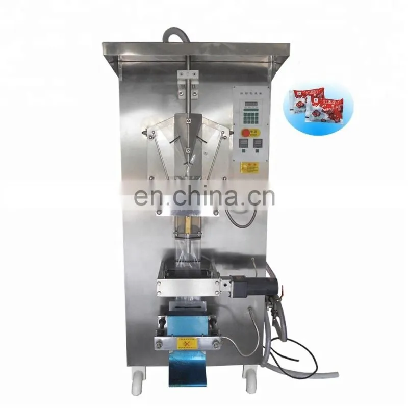 Automatic plastic sachet liquid water filling sealing machine form film machine