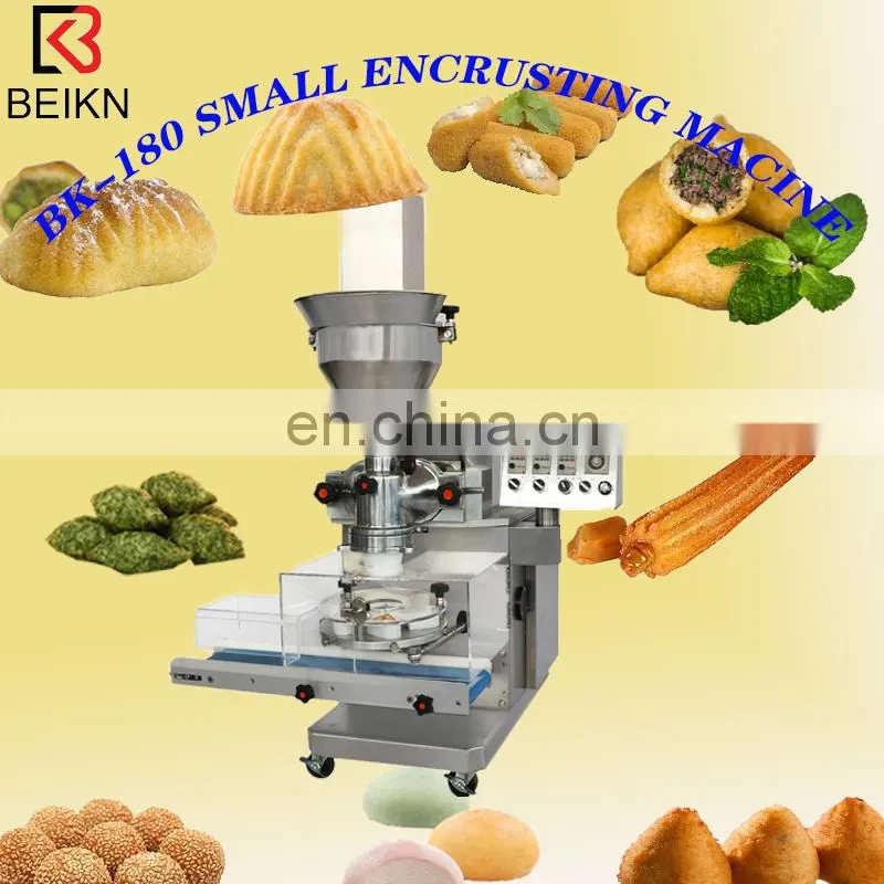 2019 desktop low price mooncake maamoul making forming encrusting machine