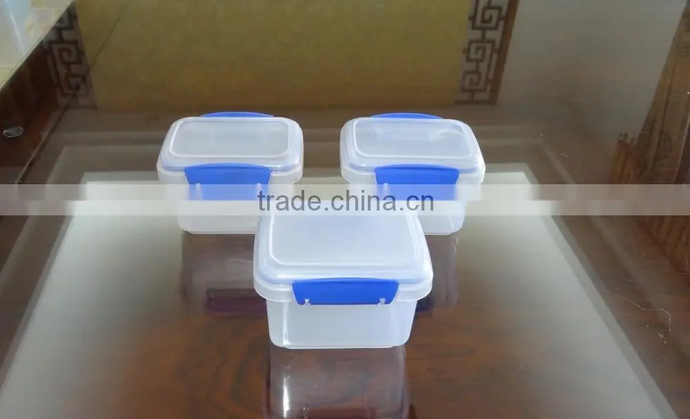 3 pcs set promotional clip plastic food storage container