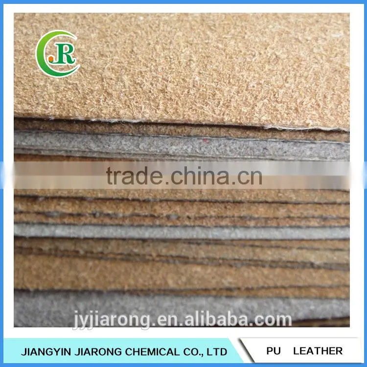Flocking Back PU Leatherette for Sofa