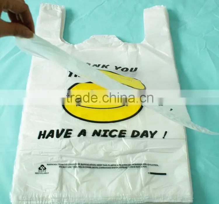 customer designer plastic bag for super market shopping packing