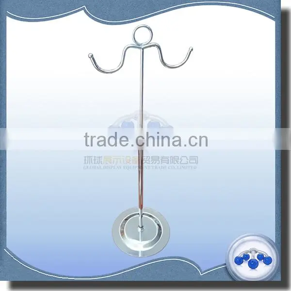 Hot sale metal chrome handbag display stand