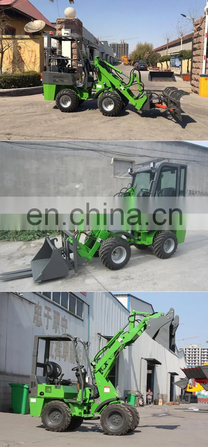 Europe market articulated mini wheel loader for home use