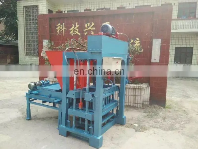 QTJ4-25 Small Manual Hollow block machine Fly Ash Brick Making Equipment Machinery For Small Industries