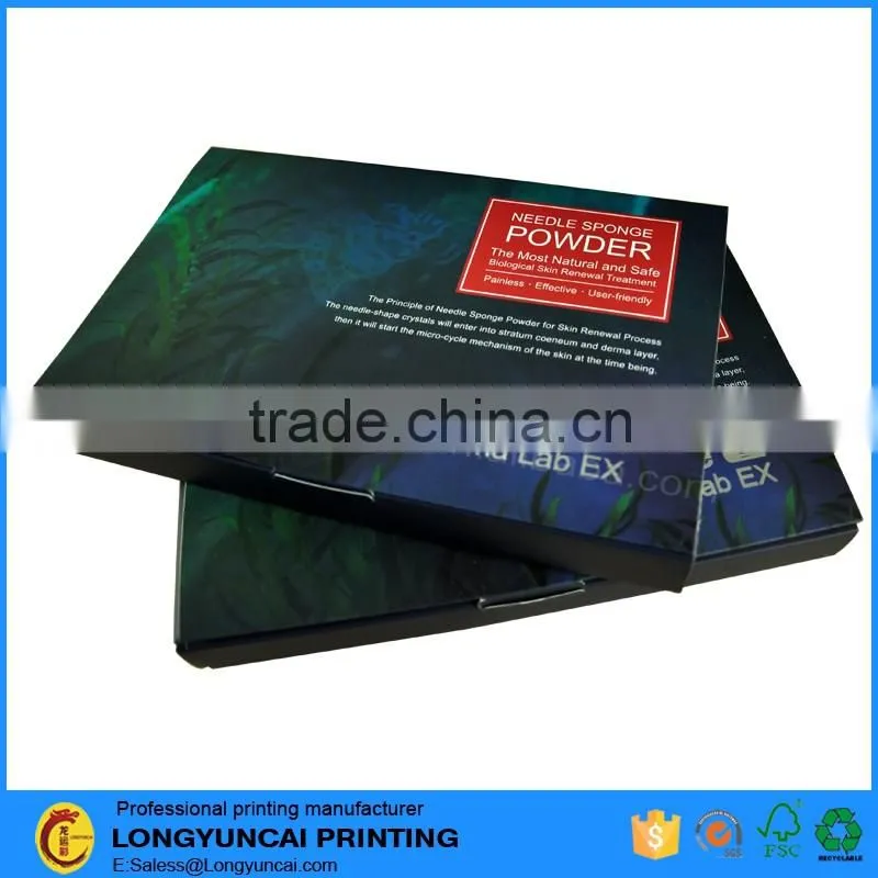 Customized tuck end solid corrugated paper box packaging