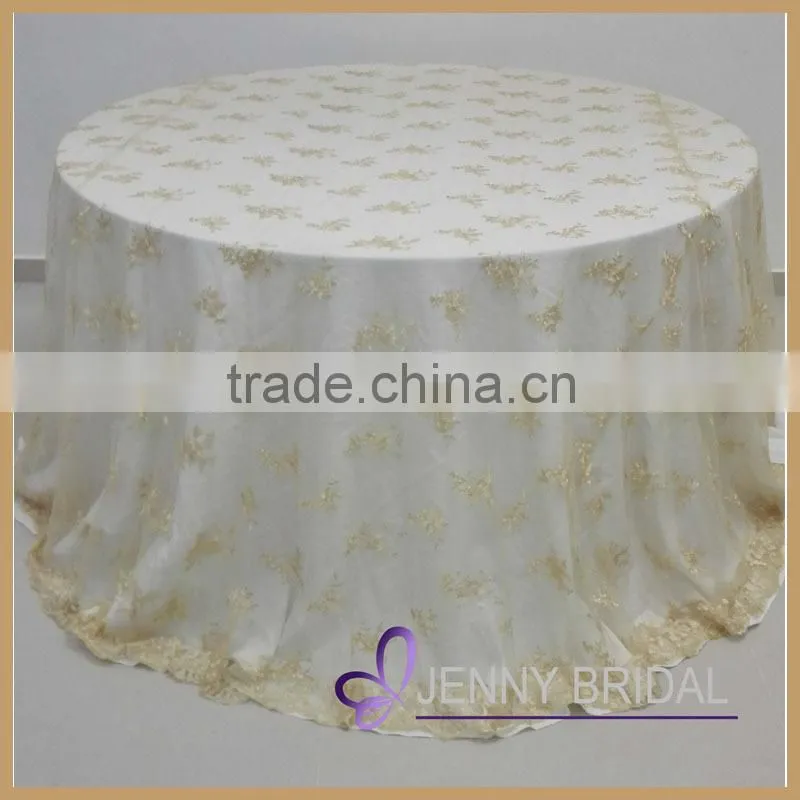 TL002B well-made popular and hotsale round lace wedding cheap table overlay