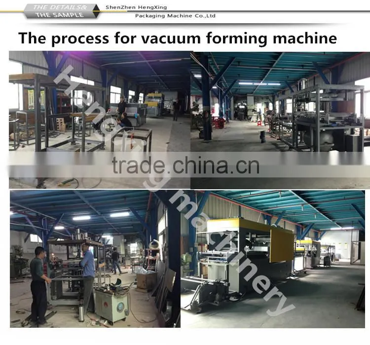 Semi Automatic Plastic Vacuum Forming Machine for Food Box Packing Tray and Plate