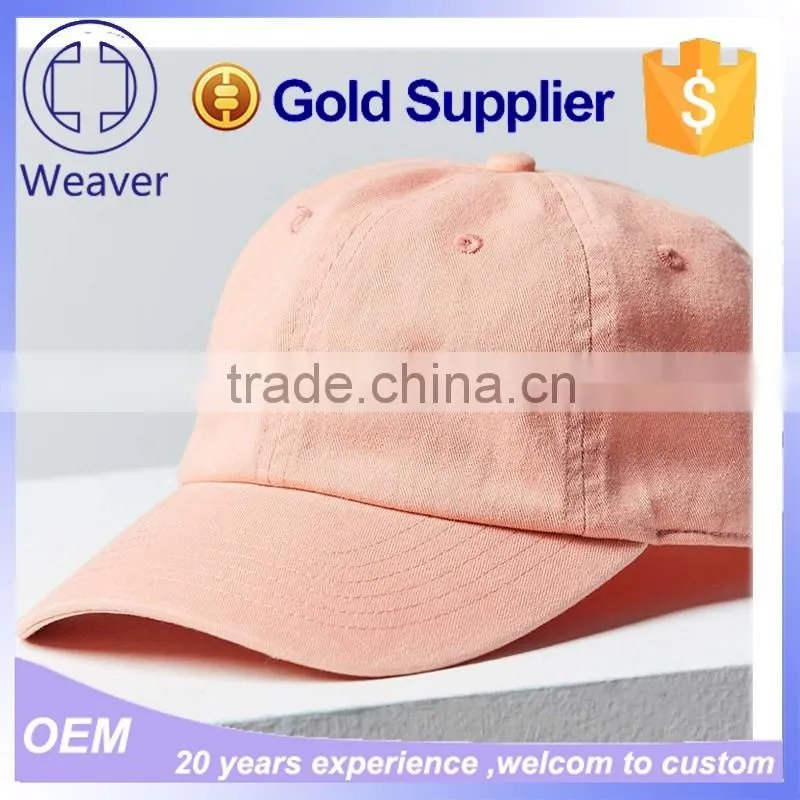 Custom Prink Blank 6 Panel Baseball Cap