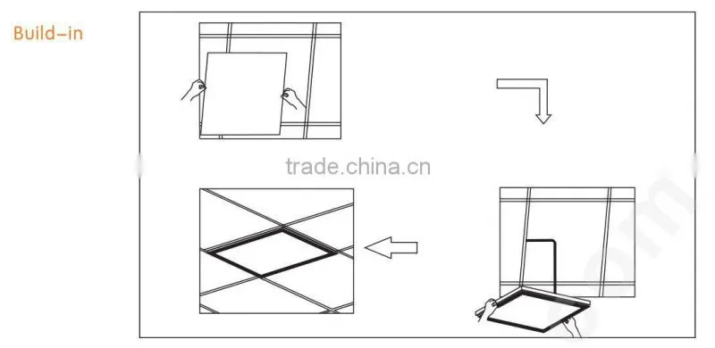 Alite 45w 3800lm dlc ul 60x60 cm led panel lighting