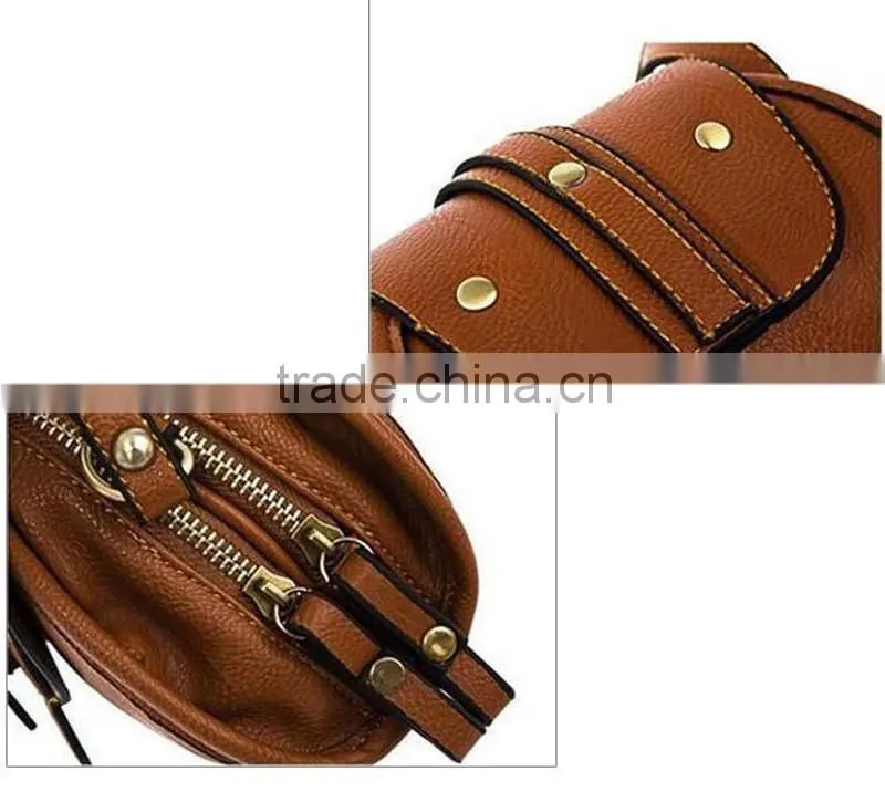 Fashion leather black shoulder handbag crossbody handbag flap casual bags women's bag