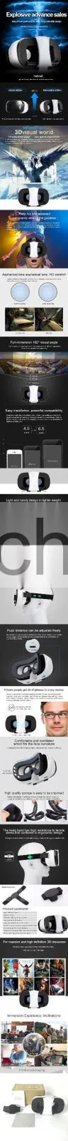 Manufacturer new design OEM 3d glasses virtual reality