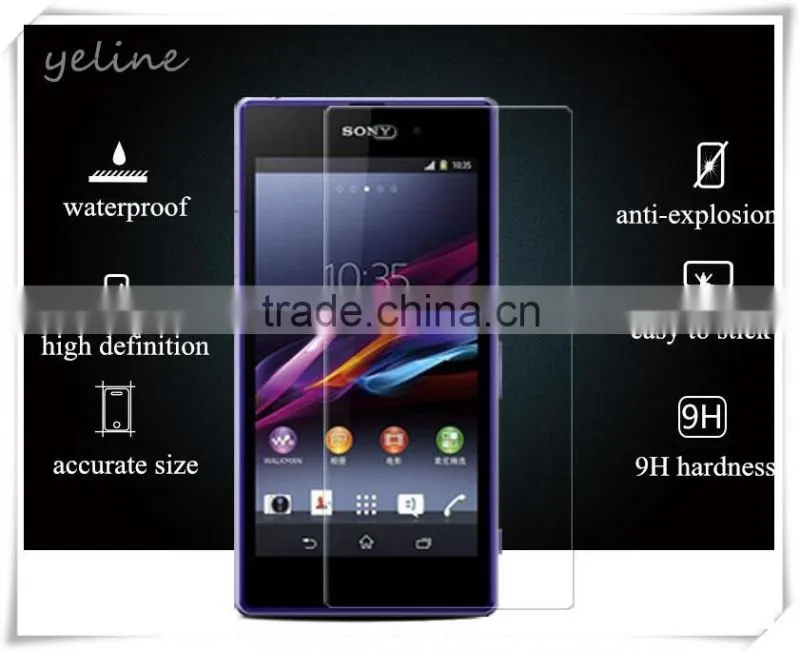 Anti burst mobile phone tempered glass screen protector for Sony xperia z5