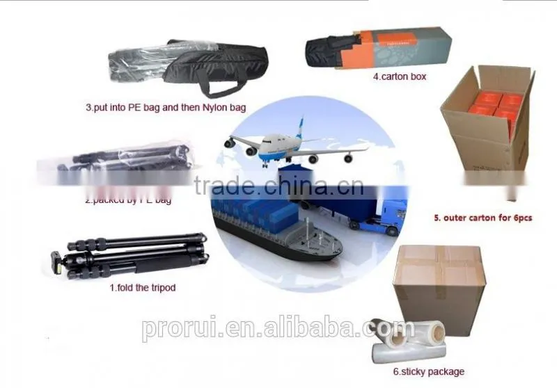 DSLR & Digital Camera Tripod applicable max tube lightweight digital accessories tripod with carbon fiber tube