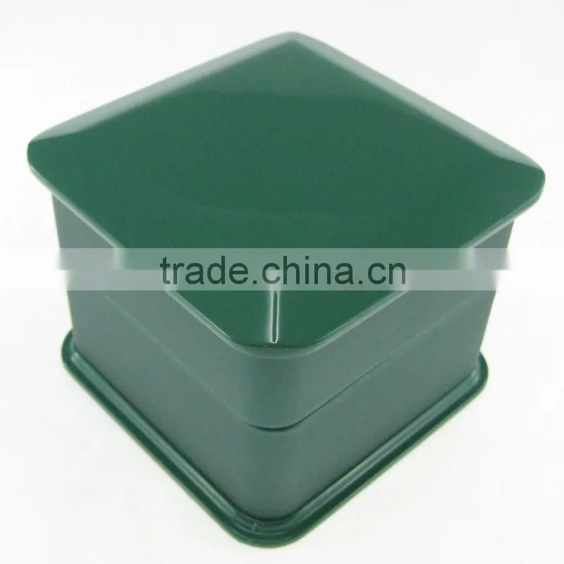 Luxury Lacquer Green Wooden Watch Gift Packaging Display Box Faux Leather lining
