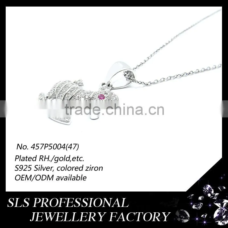 925 silver jewelry design fashion copper wooden horse pendant for kids gift of jade horse pendant
