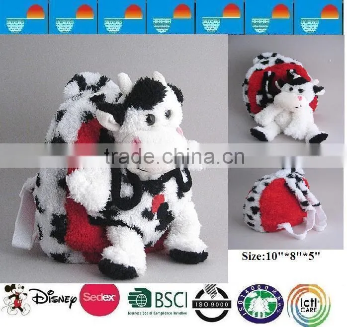 plush animal backpacks/kids plush backpacks/plush backpack toy