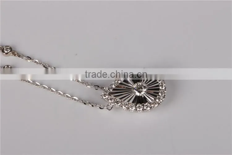 sparkel design 18k white gold necklace designs in 10g
