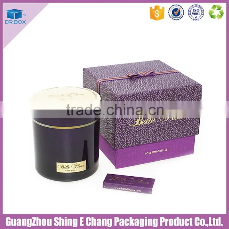 Hot stamping luxury candle jars with custom logo high quality tealight candle packaging