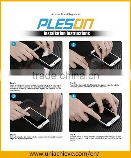 High Quality Tempered Glass Screen Protector For samsung s6 edge with Full Screen Coverage