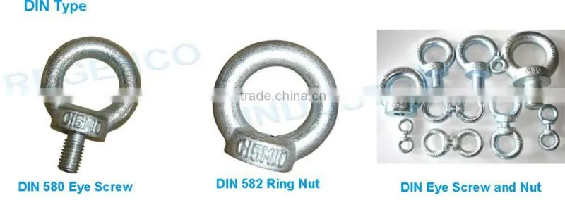 Stainless Steel Eye Bolt and Nut