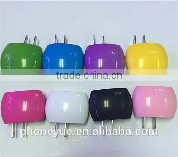 interesting design colorful mini usb home travel charger adapter