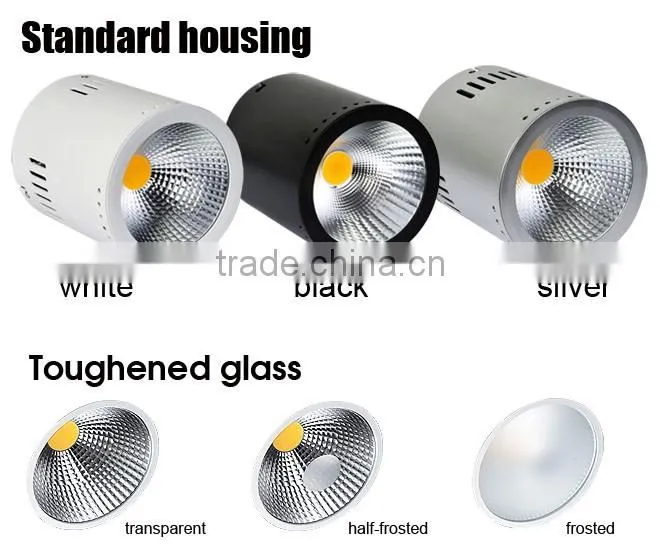 Adjustable 50 w Surface mounted LED cob downlight ra>80