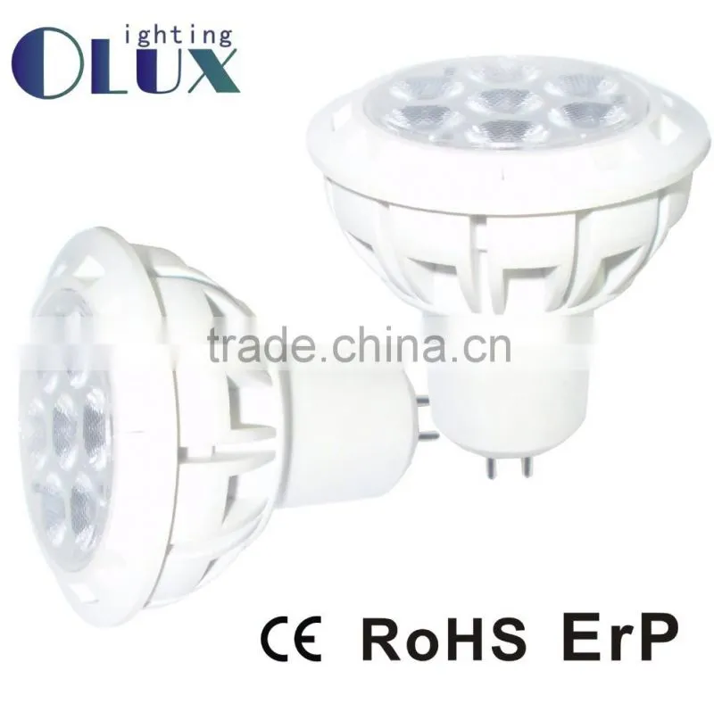 Ce Rohs Certified High Lumen 7w Ra>80 Mr16 Gu5.3 Led Spot Light