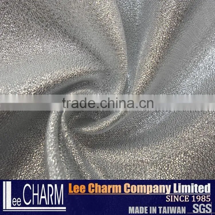 Fashion Lady Prom Dress Silver Fabric