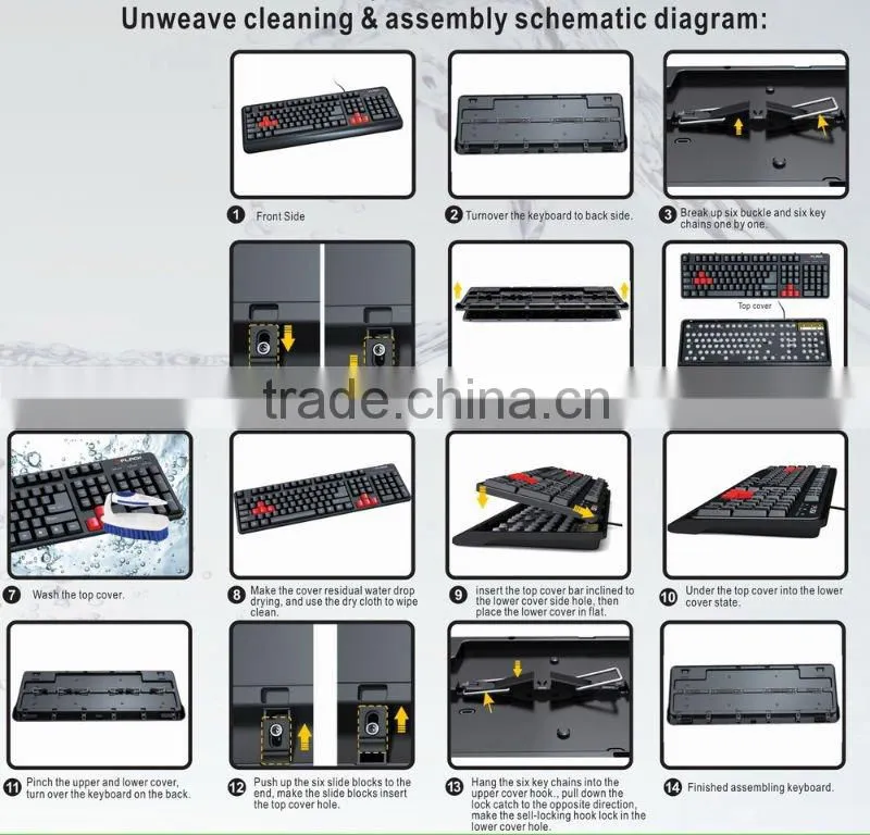 Hot Wired Computer Keyboard and mouse for gaming