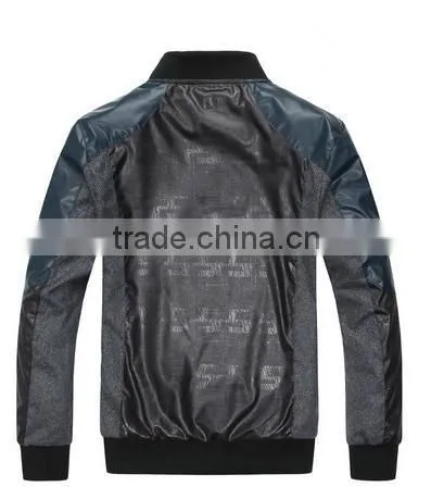Stand Collar Plaid Jacket For Men