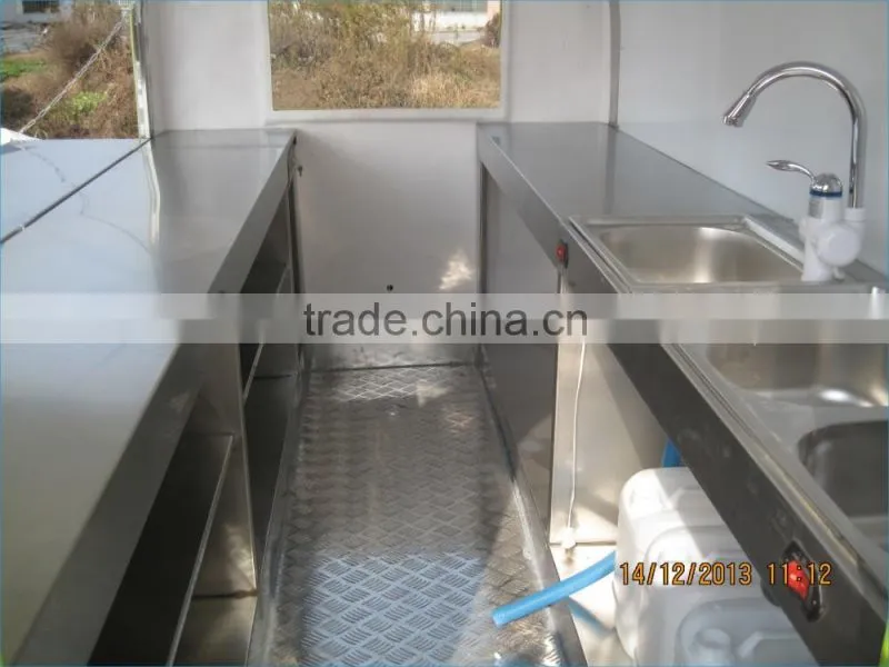 WK280 factory price outdoor mobile food van/food car