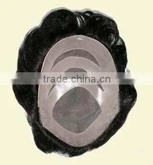 100% High Quality Human Hair Men's Hairpieces Swiss Lace Hair piece Hair Toupee For Men