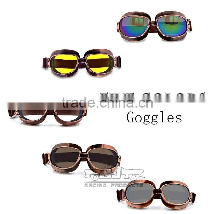 BJ-GT-013 Sliver Recommand motocross goggles helmet motorcycle glasses goggles for Harley